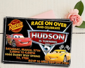 cars invitations template