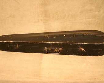 Antique Wood Coffin Style Violin Case