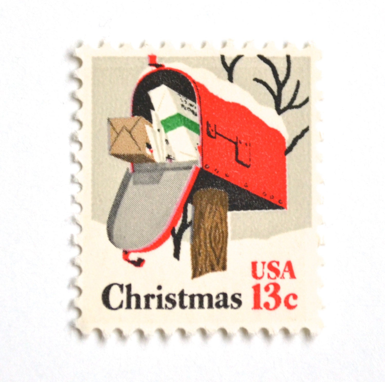 10 Unused Vintage Christmas Postage Stamps // Christmas