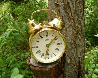 Vintage Alarm Clock / Alarm Clock Prim / Czechoslovakian Mechanical Clock / Twin Bell Alarm Clock / Mid Century Clock / Mechanical Clock.