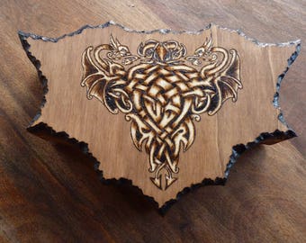 Available: box asymmetrical Celtic dragon fragmented