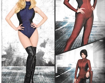 Simplicity Dale Wibben Costume Pattern 8286 COSPLAY Knit & Woven JUMPSUIT and LEOTARD Misses Sizes 6 8 10 12 14