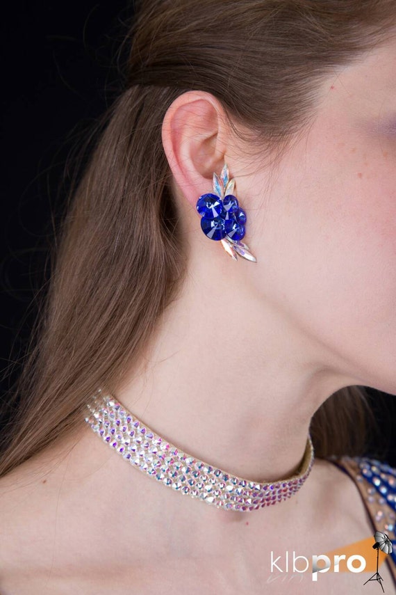 Clip On Earrings Ballroom Dance Competition Jewelry