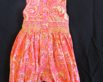 Jumpsuit with Smocking Size 12 to 18 months