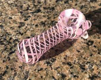 Glass Smoking Pipe, Pink Glass Pipe, Glitter Pipe, Pipe, Smoking Bowl, Smoking Glass Pipe, Cute Pipe, Girly Pipe, Tobacco Pipe, Bowl Smoking