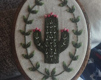 Cactus brodé