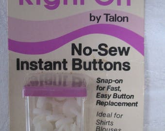 Right On No-Sew Instant Buttons Sewing Notions