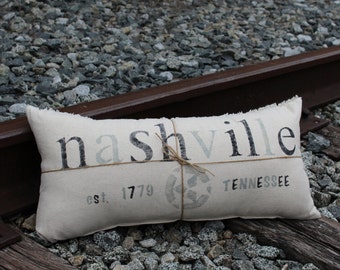 Hometown Nashville, TN Pillow