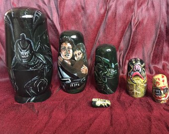 Themed set of Russian dolls