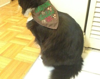 Everyone Is Thankful For Me Dog Bandana Perfect for Thanksgiving
