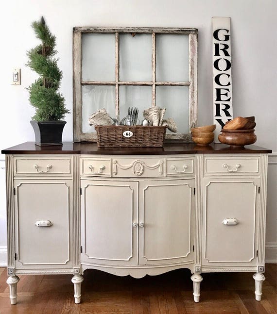 SOLD Vintage Buffet  Vintage Sideboard  Farmhouse  Sideboard 