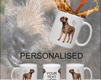 Border Terrier Personalised Mug