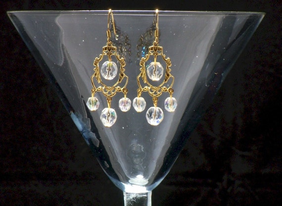 Chandelier crystal earrings