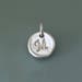 Tiny Initial Pendant, Letter Pendant, Pebble Pendant, Sterling Silver, Custom Stamped, Gift for Mom