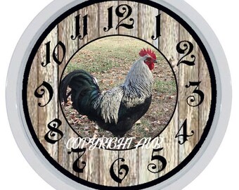 Chicken Hen Rooster Custom Made Wall Clock