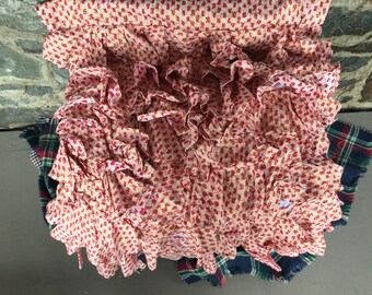 Handmade Red Ruffle Skirt