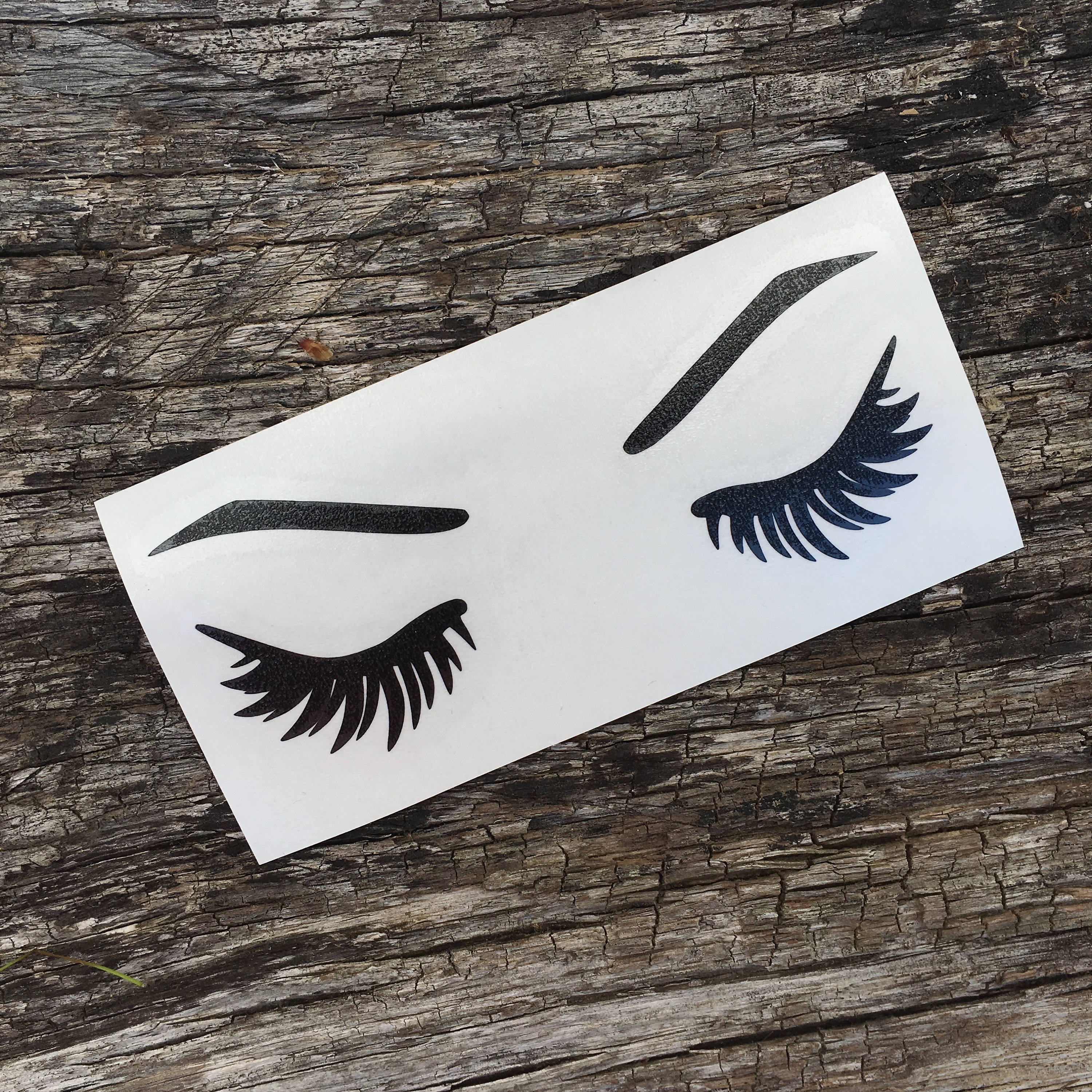 Eyelash Eyebrow Decal Sticker Car Cup Decal Beauty Stickers