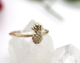 14k Yellow Gold Fill Pineapple Ring