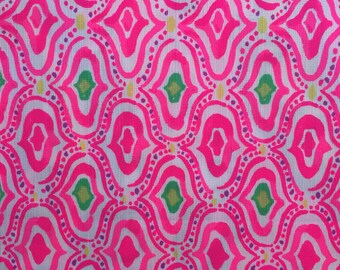 multi come out of your shell ~ design print dobby cotton fabric square 10"x10" ~ lilly spring 2017 ~ lilly pulitzer