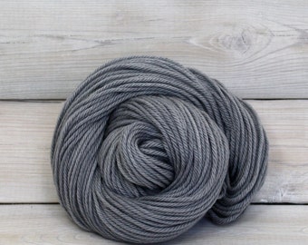 Supernova - Hand Dyed Superwash Merino Wool Worsted Yarn - Colorway: Pewter