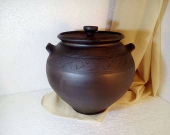 ceramic pot large ceramic pot baking dish clay pot ceramic pot lid pottery pots cooking pots clay bean pot pot with lid pottery gift for her