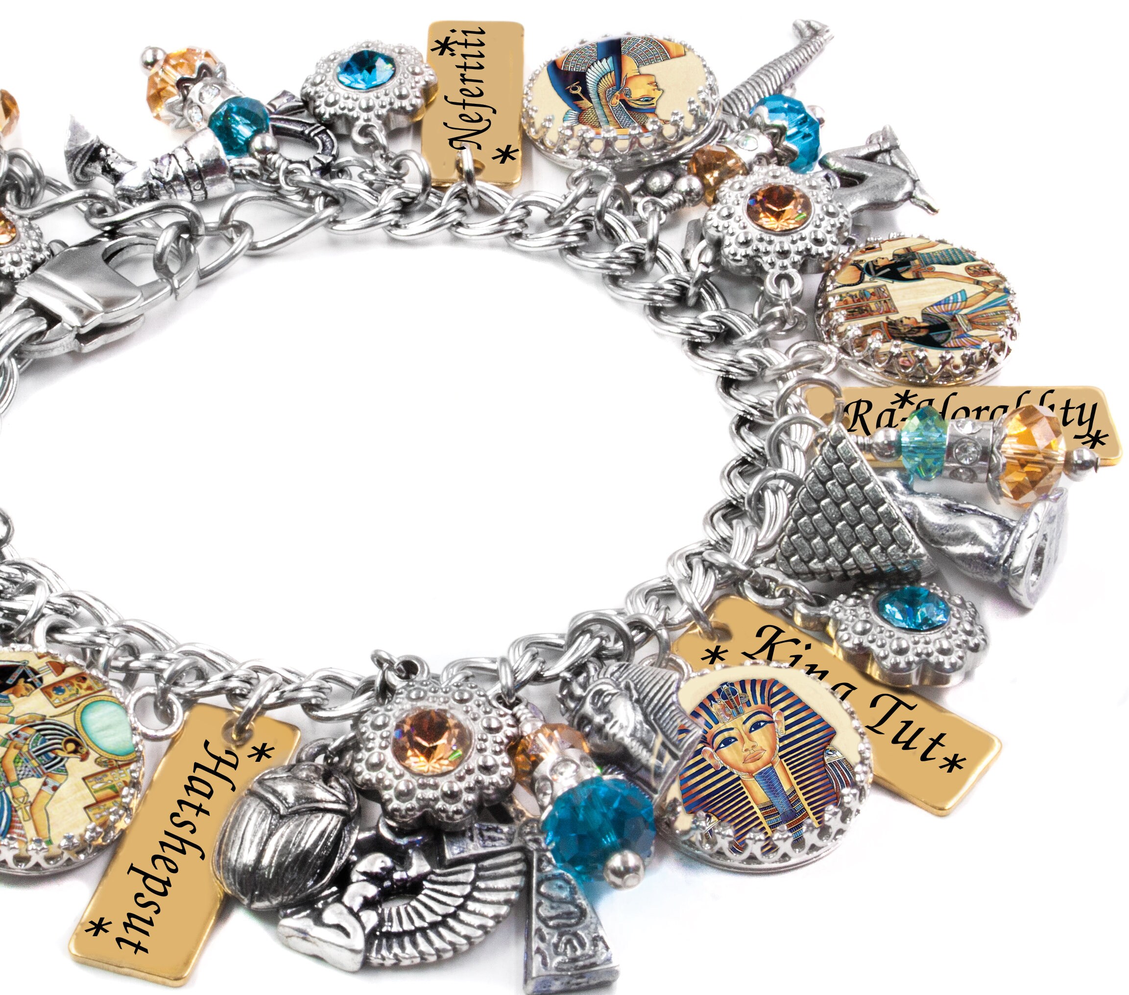 Download Egyptian Charm Bracelet Silver Charm Bracelet Egyptian