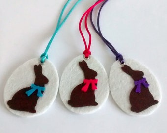 3 Kids Necklaces, Necklace Easter Gift, Easter Gift Kids, Easter Felt Bunny, Gift Kids Necklace, Cute Kids Gift, Cute Easter Gift