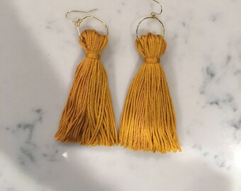 Large Mustard Yellow Tassel