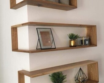 DIY woodworking kit - Hardwood corner shelves