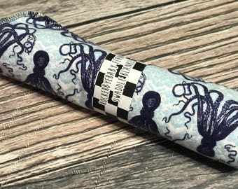 RockerByeBasics Large Newborn baby swaddle Blanket 36x42 Octopus Waves Ocean