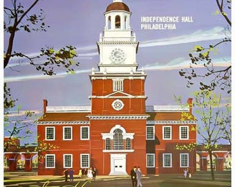 Port of Philadelphia Travel Poster Vintage Travel Print Art Port of Philadelphia Travel Poster Vintage Travel Print Art