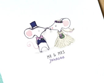 Personalised Wedding Card | Mr and Mrs | Mr and Mr | Mrs and Mrs