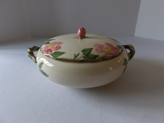 Franciscan Desert Rose Covered Vegtable Bowl USA backstamp Franciscan Desert Rose Covered Vegtable Bowl USA backstamp