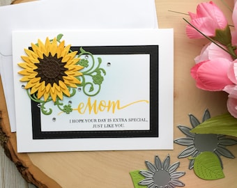 Mothers Day Card, Happy Mothers Day Card, Mom Birthday Card, Birthday Card for Mom, Flower Mothers Day Card, Mothers Day Flower Card, Mother