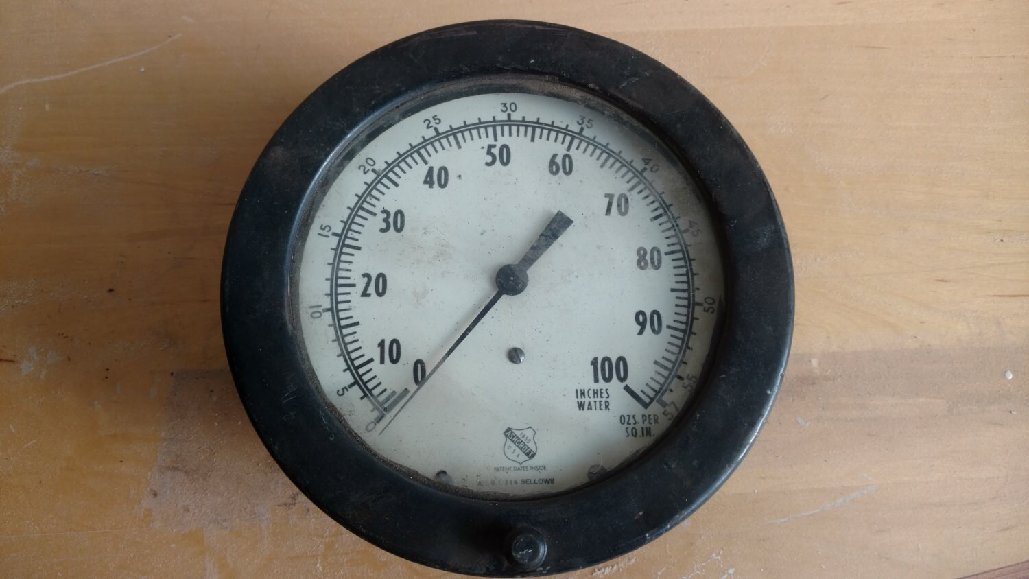 Ashcroft Steam Engine Pressure Gauge