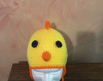 Chick Ear-flap Hat - Adult
