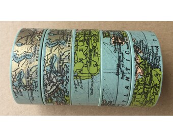 World Map Washi Tape, Map Washi Tape, Nautical Map Washi Tape, sea route, travel plans, sea world, Scrapbooking Masking Tape, Papercraft
