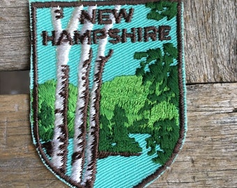 New Hampshire Vintage Souvenir Travel Patch from Voyager