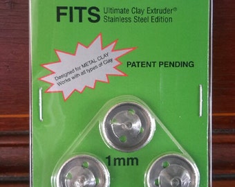 Makin's clay core extruder adapter 3 piece set sized from 1mm to 3mm