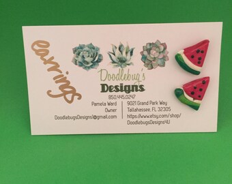 Watermelon Earrings