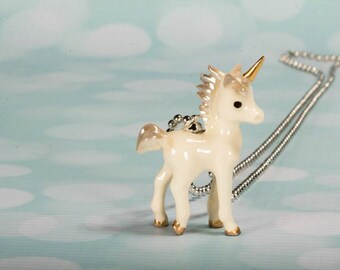 Ready To ship Unicorn - Unicorn Necklace - Unicorn Pendant - Unicorn Jewelry - Unicorn Jewellery - Silver Chain Necklace Frenchtutu Unicorn