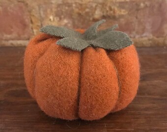 Persimmon Pumpkin Pincushion