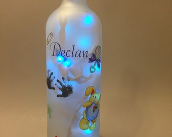 Baby Wine Bottle Light - Boy or Girl