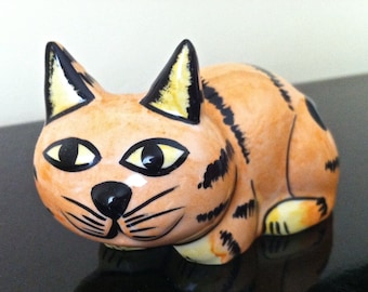 Lorna Bailey Artware - Ceramic Pottery Ginger Halloween Cat - Free P&P