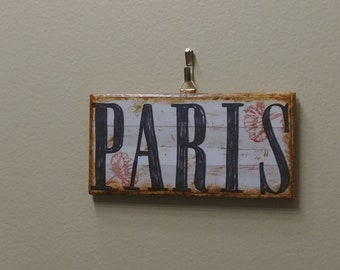 Paris tile hanging wall Art