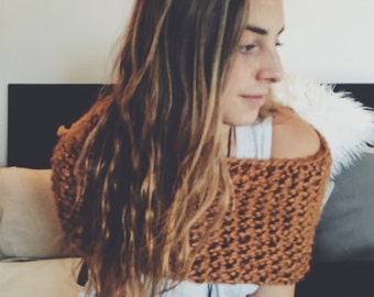 Caramel Knit Cowl