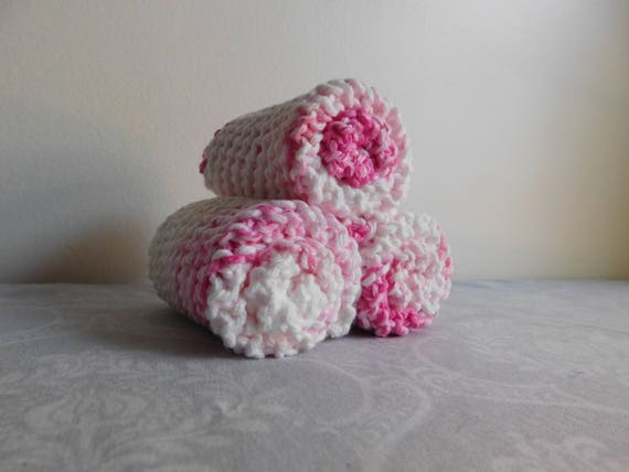 Pink Stripes Dishcloth