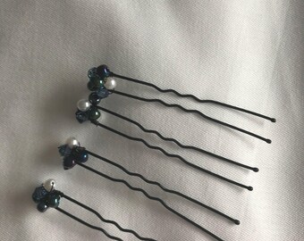 Something Blue bobby hair pins
