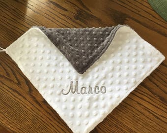 Mini minky blankets / Lovies for baby / Mini blankie / Personalized Blankets / Baby gifts / Baby Shower items /Baby Items / Handmade Blanket