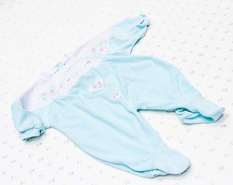 Bébé Vintage cache-couche taille 9mos, vêtements Vintage pour bébé, Baby Shower Gift pour nouvelle maman, nouveau cadeau de bébé, bébé dormeur, vêtements pour bébés, bébé Pyjamas
